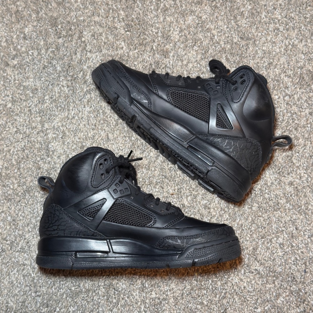 Jordan Spizike Low Triple Black Kids Basketball Shoes FD4653-001 Size 5Y - Picture 2 of 6